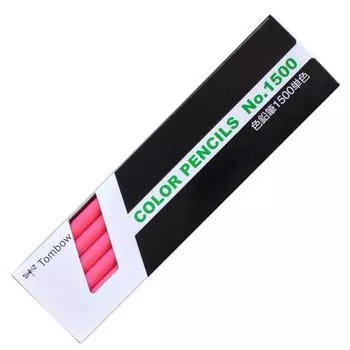 Карандаш Tombow Pencil цветной 1500 Однотонный розовый 1 дюжина 1500-22