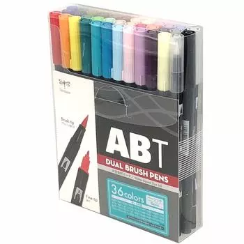 Карандаш Tombow Pencil Dual Brush Pen ABT 36 Color Set Basic AB-T36CBA