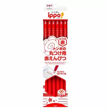 Карандаш Tombow Pencil красный для круглой маркировки, чтобы предотвратить 1 дюжину 12 штук (Шестигранный прокат) иппо! CV-КИВ