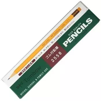 Карандаш Tombow с ластиком H 2558 1 дюжина 2558-H