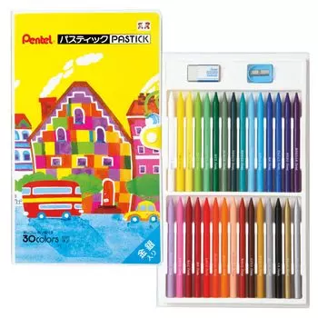 Карандаши цветные Pentel Crayon Pastic 30 цветов GC1-30D