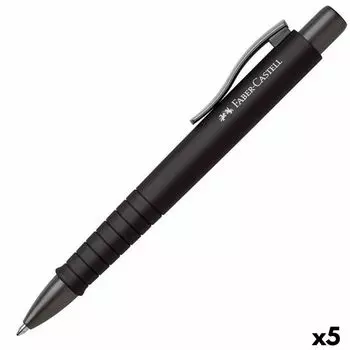 Карандаши Faber-Castell Poly Ball XB, черные, 5 шт.