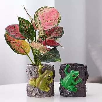 Карандашница-лягушка, уникальный, забавный, суккулентный горшок, прочная конструкция, многоцелевой