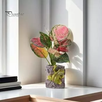 Карандашница в виде лягушки, уникальный забавный горшок для суккулентов, прочная конструкция, легко моется, многоцелевой держатель для ручек и кисточек, органайзер для стола A