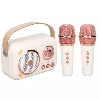 Караоке-машина, многофункциональная, улучшенный бас, 6 режимов, портативная акустическая система Bluetooth PA с микрофоном