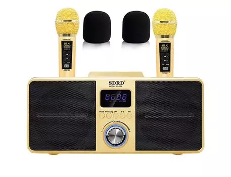 Караоке-микрофон, караоке-машина, беспроводной микрофон Bluetooth, караоке-машина для пения, профессиональный домашний KTV 2, ручные микрофоны, проводные и золотой