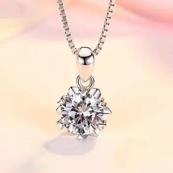 Карат снега, женское ожерелье, японский и корейский простой студент, короткий кулон, цепочка на ключицу