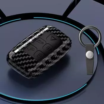 Карбоновый чехол для дистанционного ключа автомобиля Fob для Land Rover Range Rover Sport Evoque Freelander2 Мягкий автомобильный ключ Fundas Inter Accessories