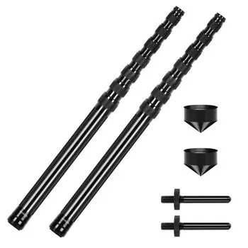 Карбоновый тентовый шест Imgokaha, бесступенчатый, регулируемый, телескопический, компактный, легкий, комплект из 2 шт. (3M) [Элемент]