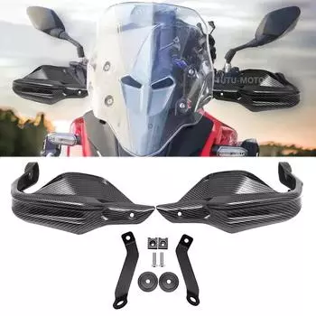 Карбоновый вид защиты рук Защита рук Ветровой щиток Защита рук для Honda NC750X CB500X NC750S NC700X NC750 X 2013-2023 2021 2022 чёрный