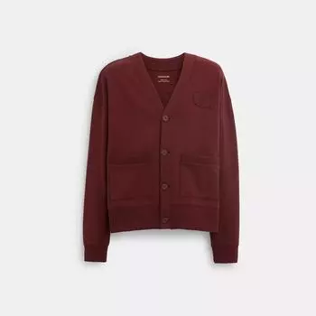 Кардиган Coach Relaxed портвейн