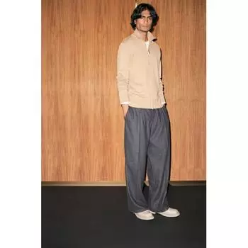 Кардиган HM на молнии, темно-бежевый XS