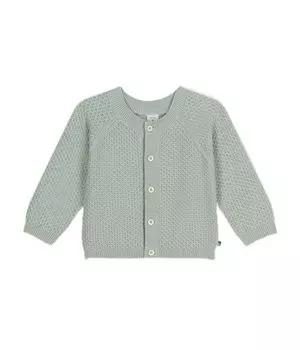 Кардиган из хлопковой вязки A09K5 светло-зеленый 36 месяцев 95 см [Petit Bateau] светло-зеленый