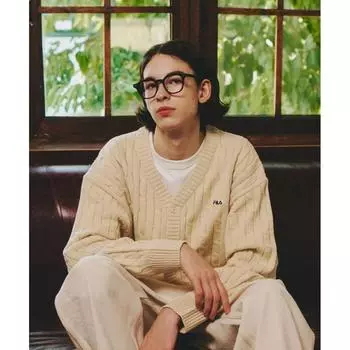 Кардиган косой вязки FILA Heritage FE2STE6102XCRM CREAM/095