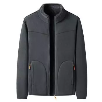 Кардиган на молнии, свитер, мужская зимняя флисовая одежда, женская одежда, куртка из кораллового флиса, зимняя одежда L