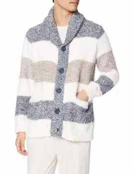 Кардиган с шалью Gelato Melange 3 Border PMNT205811 NVY M [Gelato Pique] [HOMME] для мужчин тёмно-синий