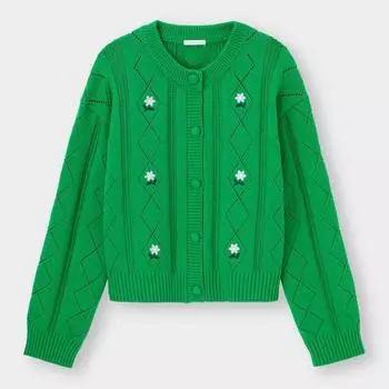 Кардиган с вышивкой GU с длинными рукавами YT+E