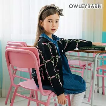 Кардиган в клетку Olivan Smile Check, черный Black/130