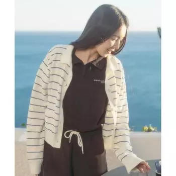 Кардиган в полоску KEDS KD2STG1101FCRM CREAM/090