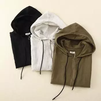 Кардиган в стиле ретро с капюшоном из льна, жилет женский, повседневный, свободный, весна-осень, без рукавов, короткая куртка XS кофейный