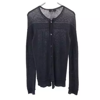 Кардиган Y s вязаный с длинным рукавом Серый Мужской Б/У