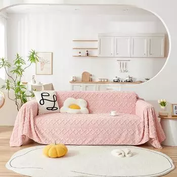 Кардовый бархатный жаккардовый диван, полностью обтянутый тканью, новый однотонный чехол, полотенце, простой современный чехол для дивана, универсальная тканевая подкладка, зимняя 180*130