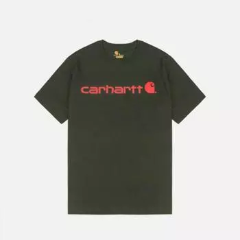 КАРХАРТТ (К195) Футболка с коротким рукавом с графическим логотипом PEAT ORANGE (G21) 93221-93221 S