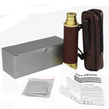 Карибский пиратский телескоп, одиночный телескоп 25x30, мини-телескоп высокой четкости при слабом освещении, ночное видение, концерт на открытом воздухе 25x30 aluminum alloy