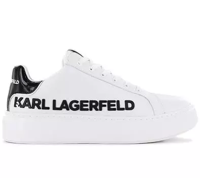 Karl Lagerfeld Maxi Kup - Женская обувь Кроссовки кожаные белые KL62210-010 ОРИГИНАЛ EU 35 белый
