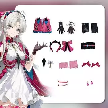 Карлотта Wuthering Waves Монтелли Костюм для косплея Ролевая игра Вечеринка Хэллоуин L