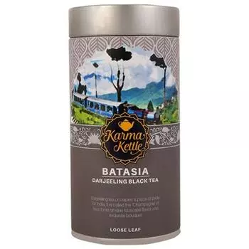 Karma Kettle Batasia - чистый и свежий черный чай Дарджилинг, односемейный, осенний сбор, свежий урожай, натуральный детокс, шампанское из чаев, 100 г