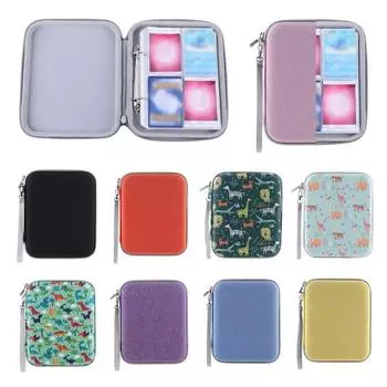 Карман для карт с застежкой-молнией, большой емкости, держатель для 80 карт, портативный переплет