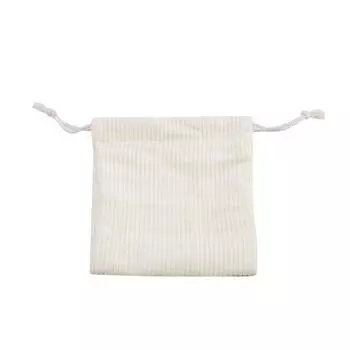 Карман на шнурке, однотонный кошелек для монет, вельветовая сумка на шнурке, удобный пасторальный литературный стиль, сумка на веревке белый