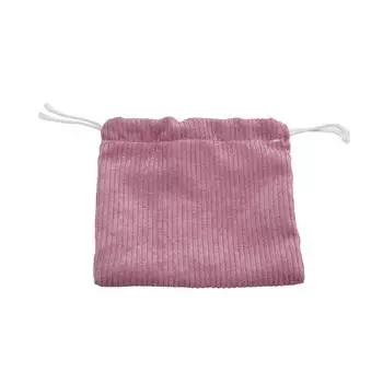 Карман на шнурке, однотонный кошелек для монет, вельветовая сумка на шнурке, удобный пасторальный литературный стиль, сумка на веревке one size белый