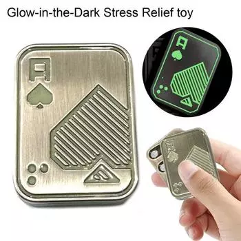 Карманная игрушка-карточка с кончиками пальцев, магнитная металлическая покерная игрушка для взрослых, тактильная карта, игрушка-непоседа