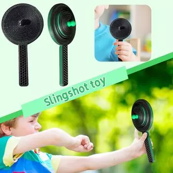 Карманная игрушка катапульта для снятия стресса для упражнений рук, безопасная портативная игрушка One Size чёрный