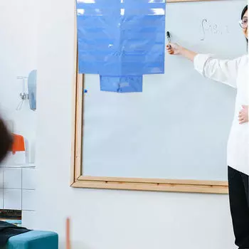 Карманная карта для класса, держатель полосок предложений с органайзером для карточек, обучающая карта