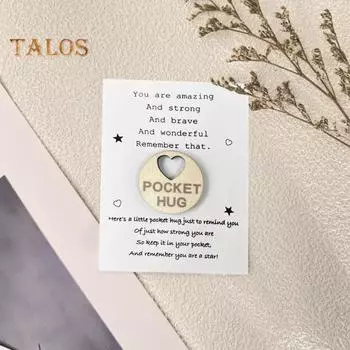 Карманная открытка-обнимашка с изображением сердечка любви, памятный подарок в виде сердечка, эмоциональная поддержка, карманный жетон-обнимашка, подарок на выпускной, скучающий по тебе, подарок для него или для нее, семьи, друзей 1pc