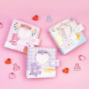 Карманная папка с 3 отверстиями Luca Lab Care Bear Heart — популярная фраза в Корее. 01 My love