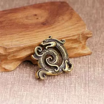 Карманная печь для благовоний «Дракон», симпатичная вертикальная печь для ароматерапии, мини-держатель для благовоний для чайной церемонии серебряный