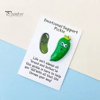 Карманная поздравительная открытка «Объятие» Открытка эмоциональной поддержки с мини-огурцом Поощрительная поздравительная открытка Подарок для друзей и семьи зелёный