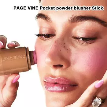 Карманная пудра-румяна в стике 6-цветный блеск для губ в стике Подчеркивает яркость Натуральные матовые румяна в стике Крем-румяна в стике 01Piggy