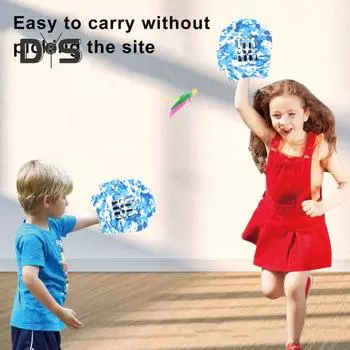 Карманная ракетка для игры в ловлю мяча и ловлю воланчика игрушка для детей игра с ракеткой для игры в помещении и на открытом воздухе игра с мячом синий