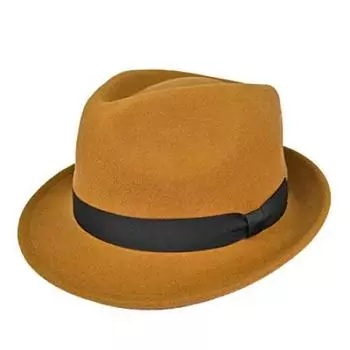 Карманная складная фетровая шляпа шляпа 59 см - 62 см Рекомендуемый цвет Camel [LION-DO] верблюд