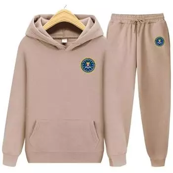 Карманная женская толстовка с длинным рукавом, осенне-зимние толстовки + брюки, комплект из двух предметов, женские толстовки с принтом, спортивные костюмы, брюки для бега, толстая теплая одежда S