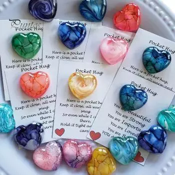 Карманное сердце-обнимание Портативный универсальный экологичный компактный размер легкий подарок для любви для поощрения дружбы фиолетовый