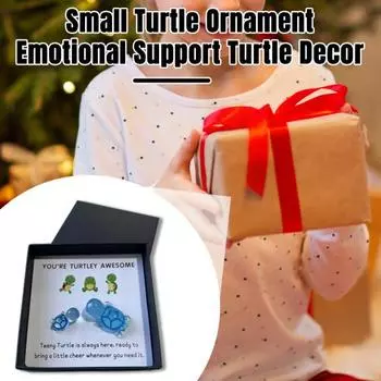 Карманное украшение в виде черепахи с поздравительной открыткой. Эмоциональная поддержка. Ты черепаха. Потрясающая игрушка-черепаха. Друзья. Семья. Подарок на память ко Дню святого Валентина. фиолетовый