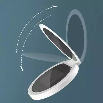 Карманное зеркало УФ-зеркало Солнцезащитный крем Тестирование Камера С Подсветкой 2X Увеличение Косметика Для Путешествий 3.5In Карманный Размер L