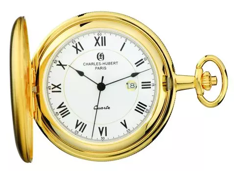 Карманные часы Charles Hubert Pocket Watch Date 3939 [Charles Hubert, Париж] Мужские золотой