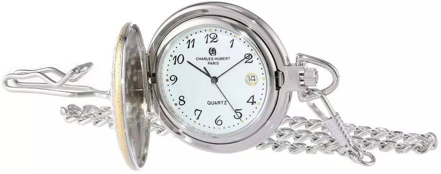 Карманные часы Date 3560 [Charles Hubert, Paris] Мужские серебряный